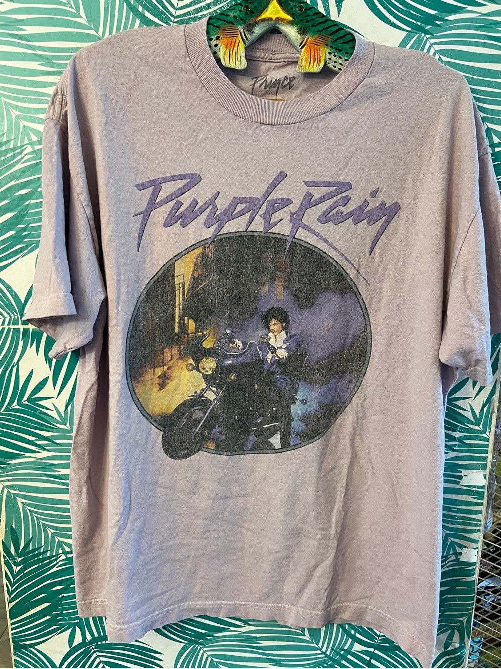 Prince Purple Rain Graphic Tee - Lavender Vintage Style Men’s Shirt Sz XL